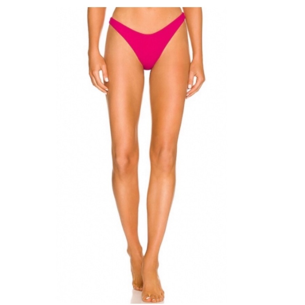 L*Space Cabana Bikini Bottoms in Bougevvilla.